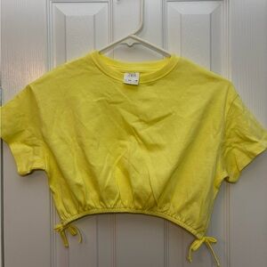 Zara Sunny Yellow Crop Top